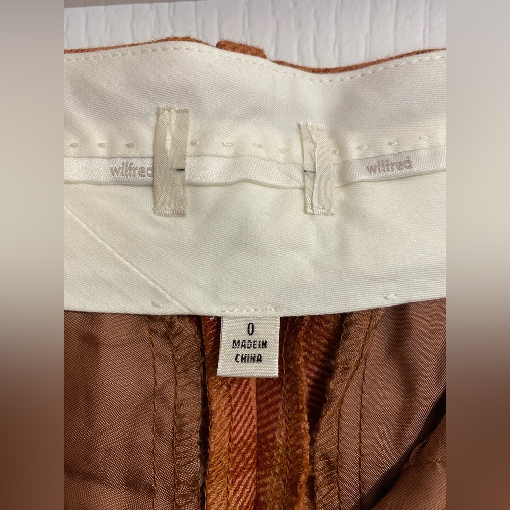 Aritzia Wilfred High Waisted Wool Blend Plaid Carnaby Carrot Ankle Pants Size 0 - Picture 12 of 14